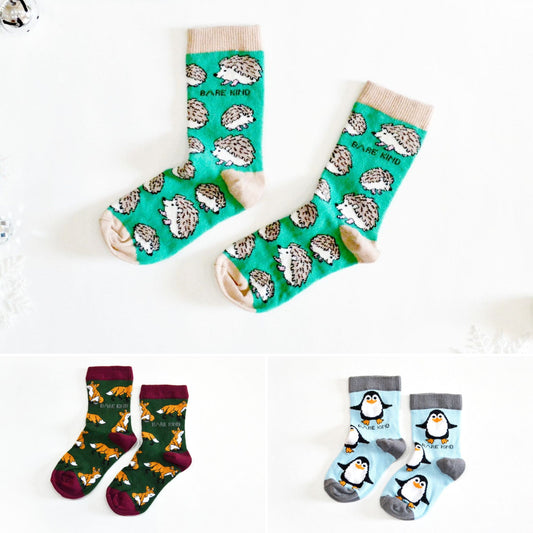 Children's Sock Gift Set | 3 Animal Designs