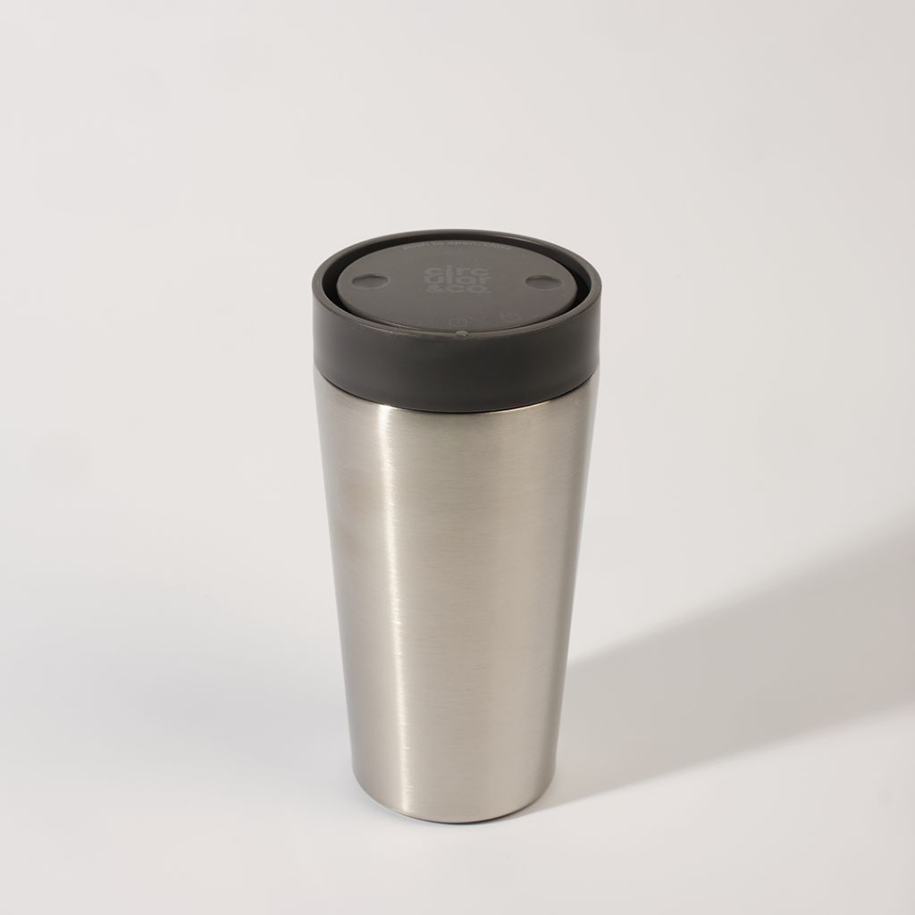 Stainless Steel 12oz Reusable Coffee Cup - Storm Grey