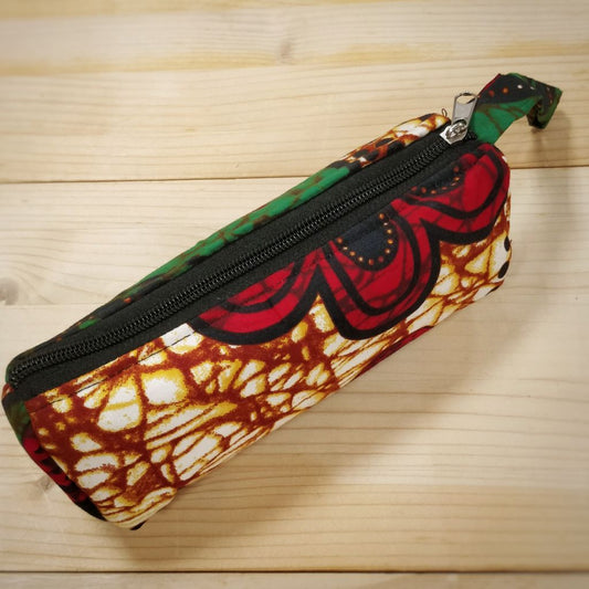 Colourful pencil case - ethical fabric pencil case