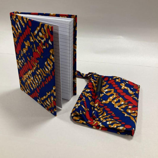 Fabric-bound Notebook and Pen Gift Set