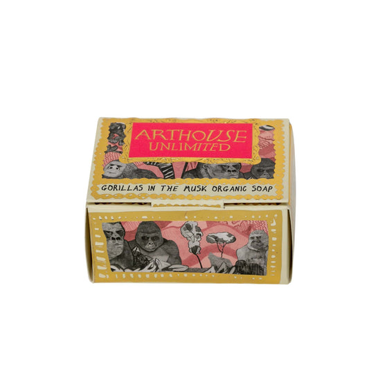 Gorillas in the Musk  Organic & Vegan Soap - front of gift box