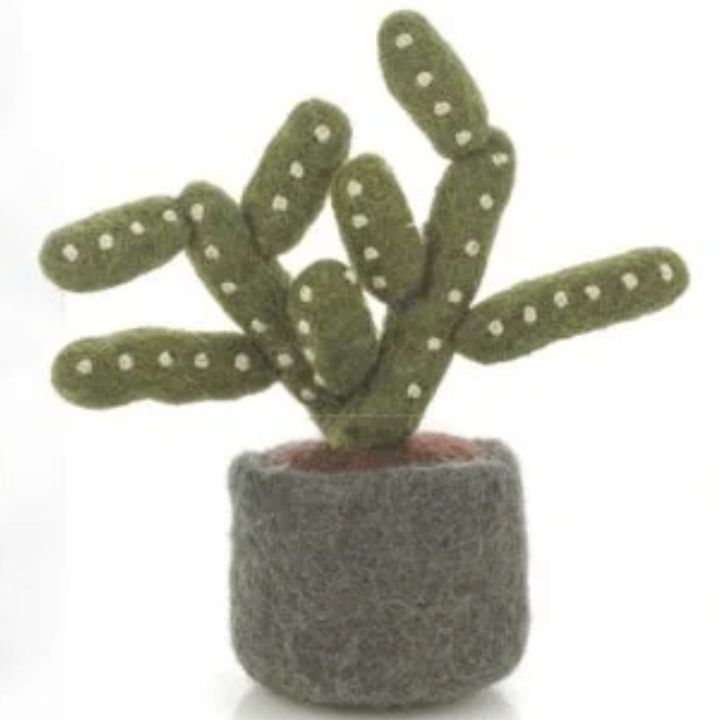 Pencil Cactus  Hand Felted & Fair Trade Mini Houseplant