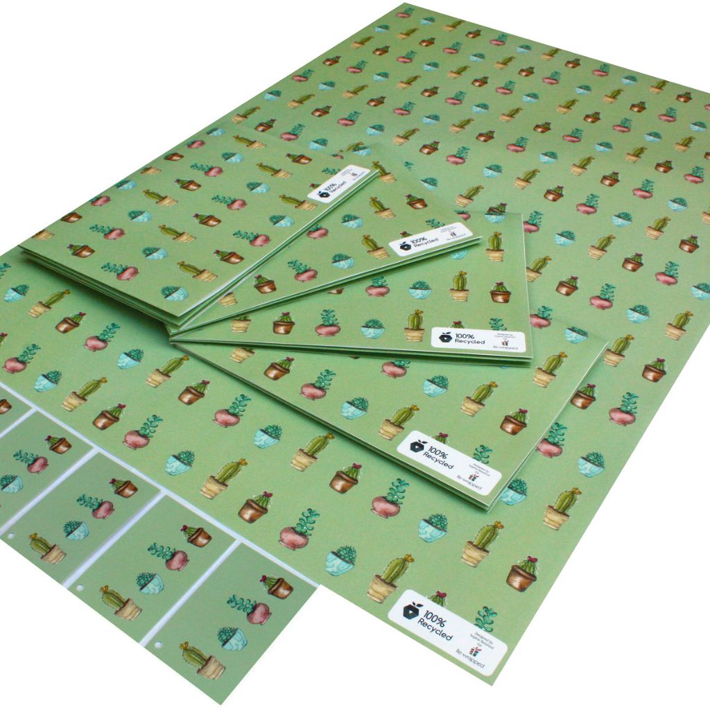 3 Pack | Eco-friendly Wrapping Paper Pack | Choose from 4 designs