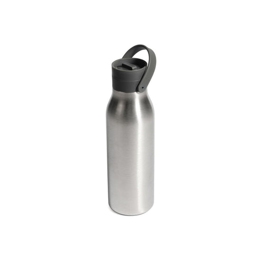 Small 500ml Stainless Steel Bottle - Storm Grey - white background