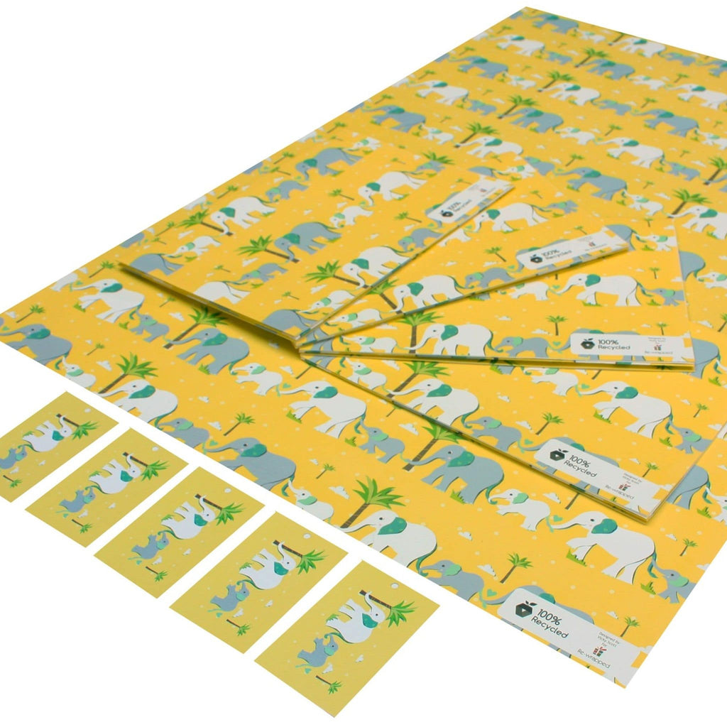 Painted Geo Reversible Wrapping Paper - Yellow > Wrapping Paper, Carlson  Craft View Only Site